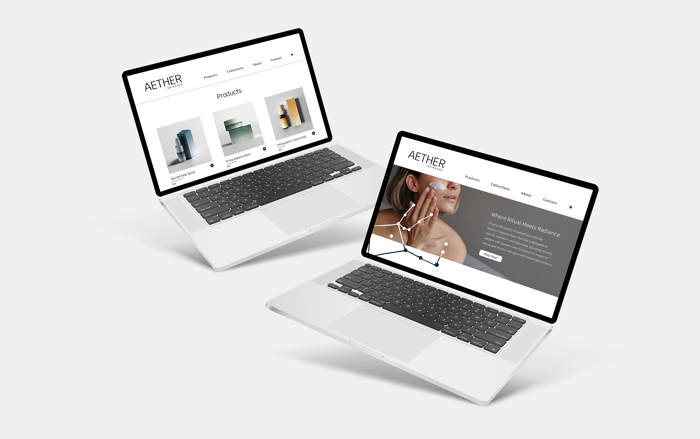 website mockup copy ext