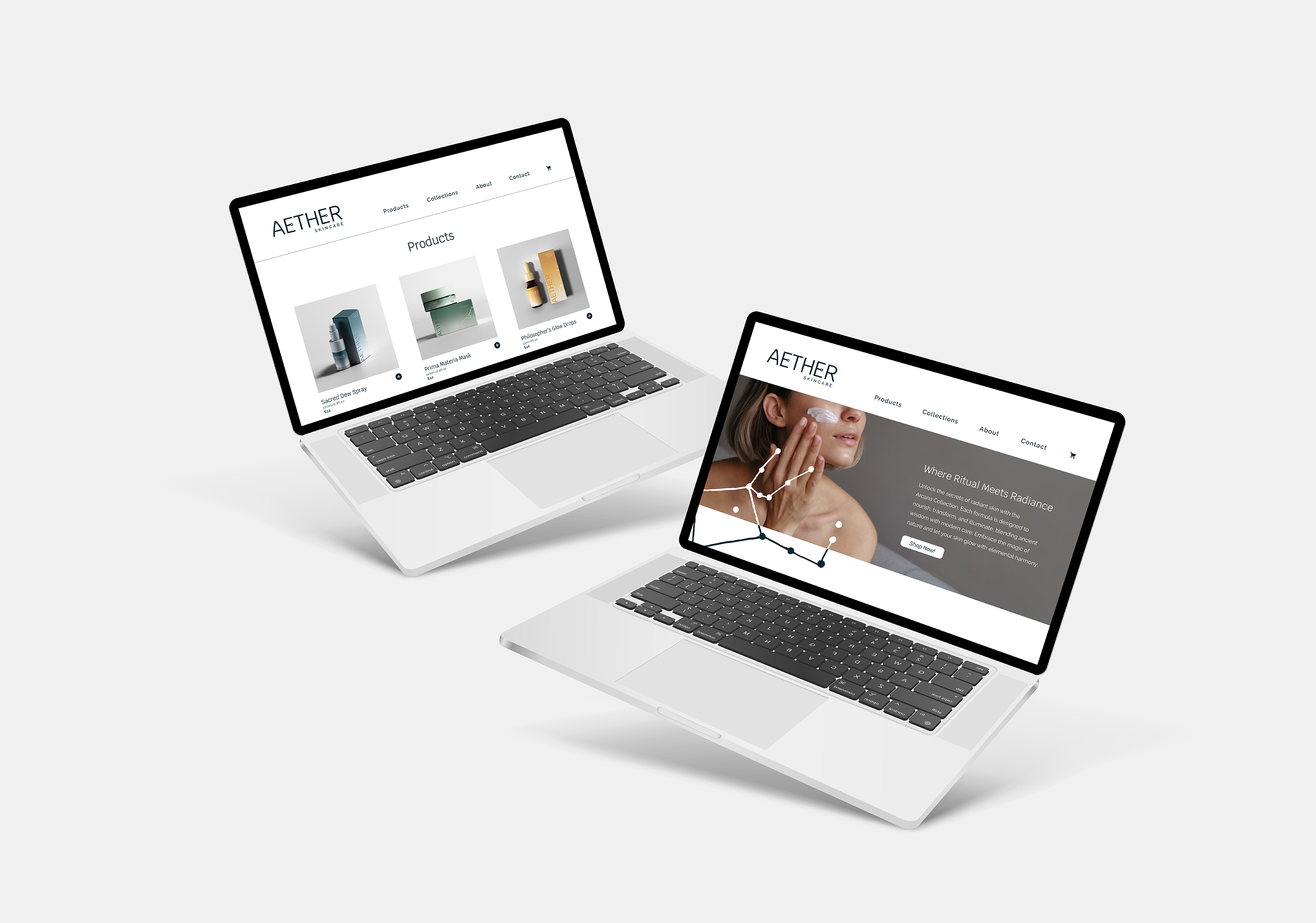 website mockup copy